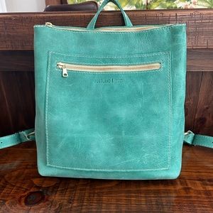 Portland Leather Goods tote backpack in reef